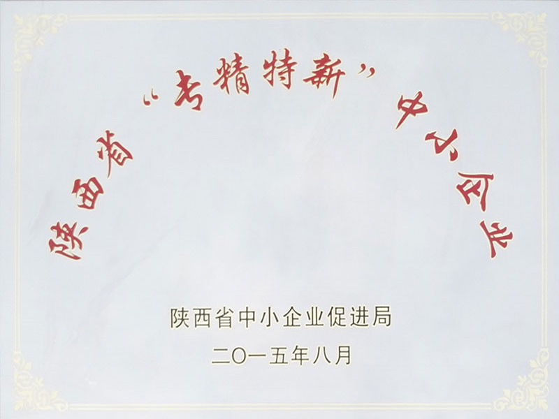 陕西省“专精特新”中小企业